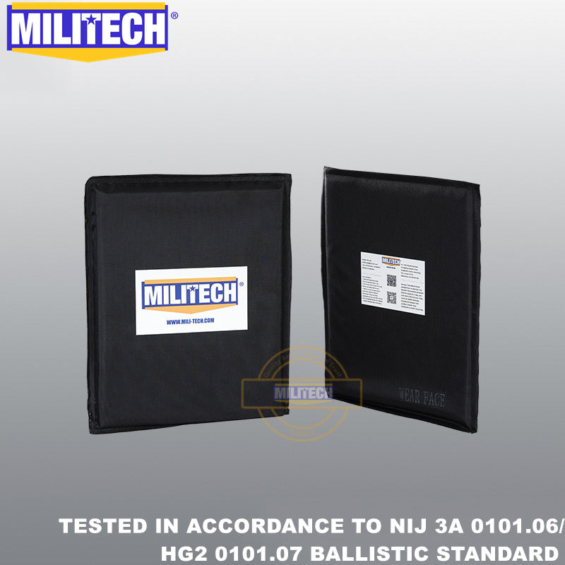 MILITECH® NIJ IIIA 0101.06 / HG2 0101.07 Ballistic Soft Armor Pair Set
