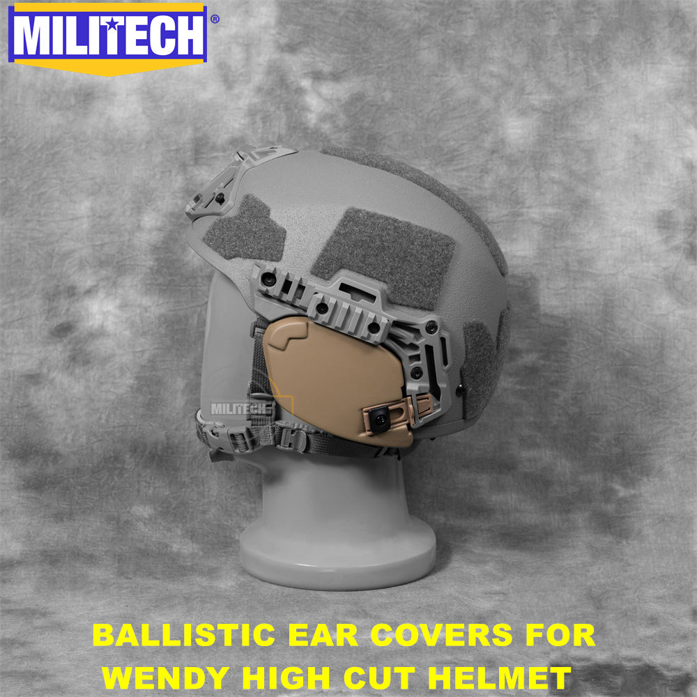 MILITECH® NIJ IIIA 0108.01 Ballistic Ear Protector For Wendy High Cut Ballistic Helmets