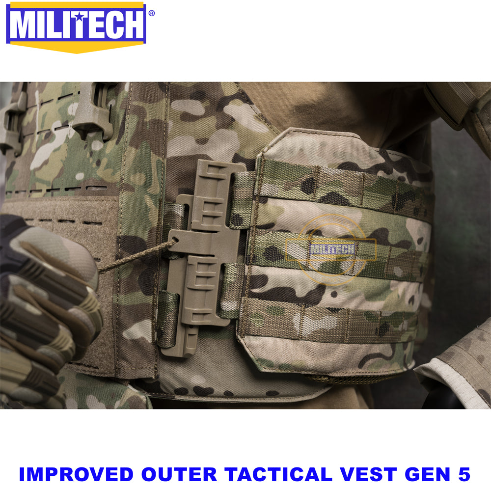 MILITECH® NIJ IIIA 0101.06 & NIJ 0101.07 HG2 Improved Outer Tactical Vest IOTV Gen5 Quick Release Full Body Armor Ballistic Vest