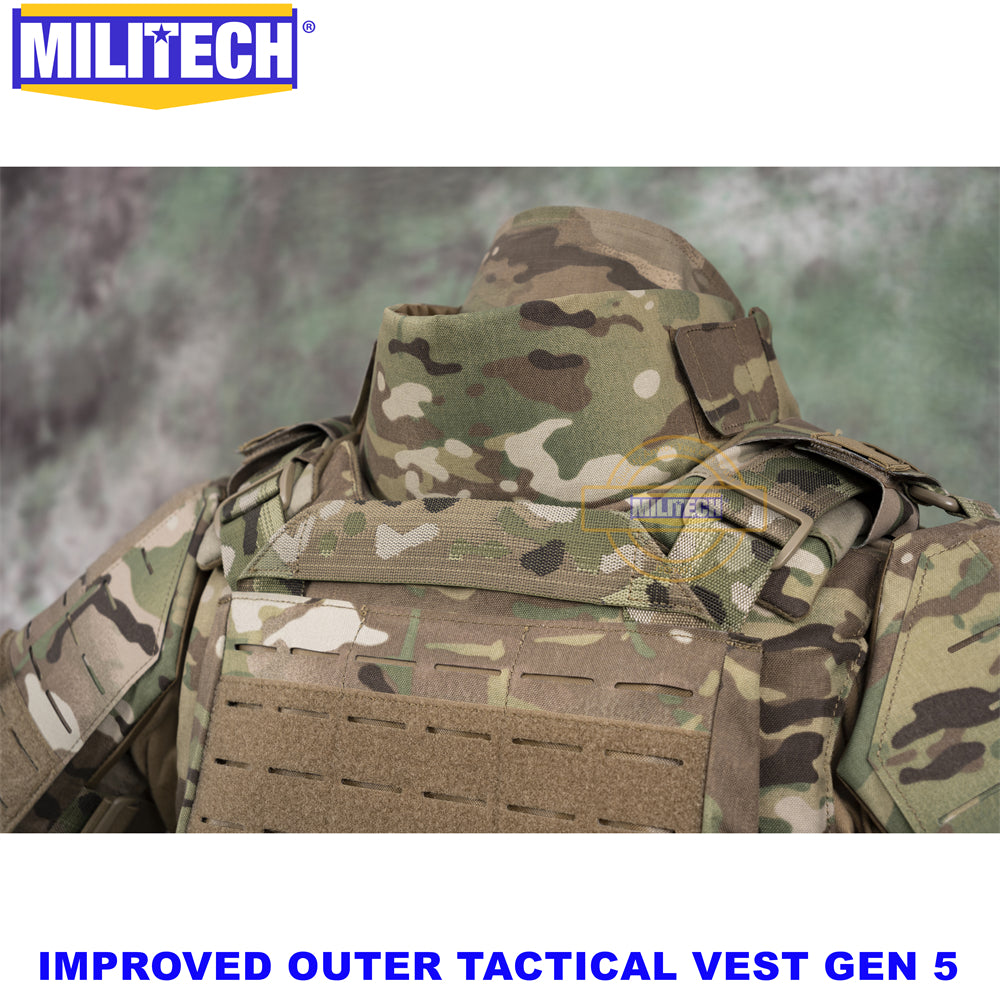 MILITECH® NIJ IIIA 0101.06 & NIJ 0101.07 HG2 Improved Outer Tactical Vest IOTV Gen5 Quick Release Full Body Armor Ballistic Vest