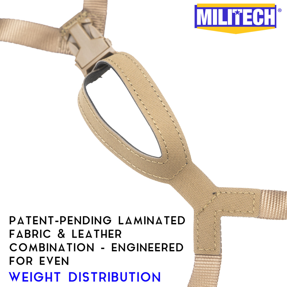 MILITECH® 4 Point Retention System For Ballistic Helmets