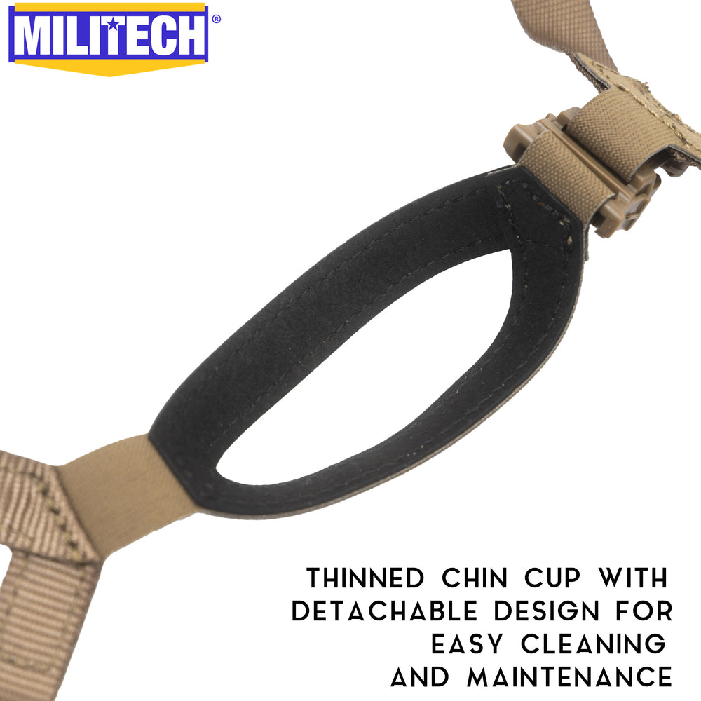 MILITECH® 4 Point Retention System For Ballistic Helmets