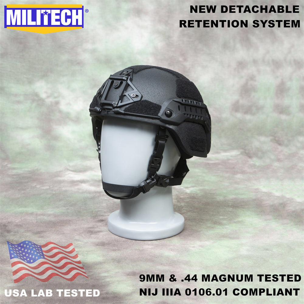 MILITECH® ACH MICH Tactical Full Cut NIJ IIIA Ballistic Helmet With Dial Liner