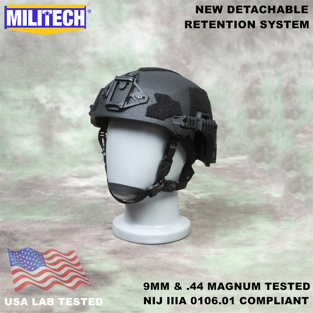 MILITECH® Wendy High Cut Tactical NIJ IIIA Ballistic Helmet With Dial Liner