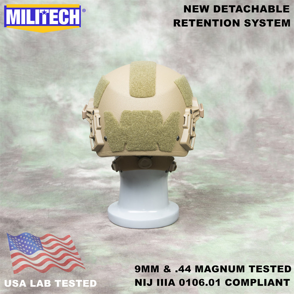 MILITECH® Wendy High Cut Tactical NIJ IIIA Ballistic Helmet With Dial Liner