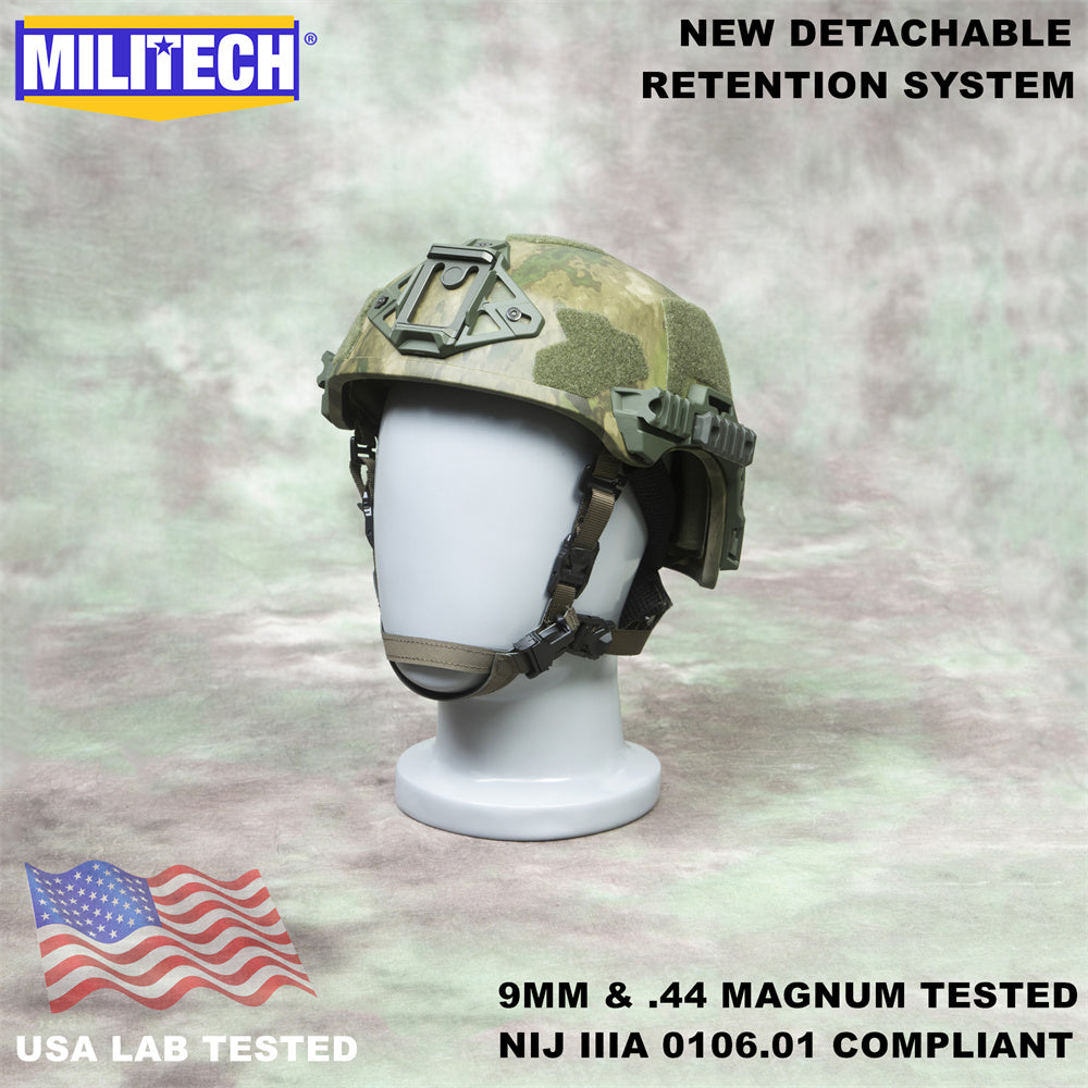 MILITECH® Wendy High Cut Tactical NIJ IIIA Ballistic Helmet With Dial Liner