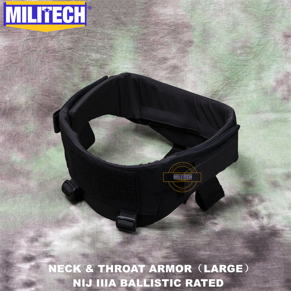 MILITECH®  NIJ IIIA 0108.01 Modular Ballistic Neck and Throat Protector (Large)