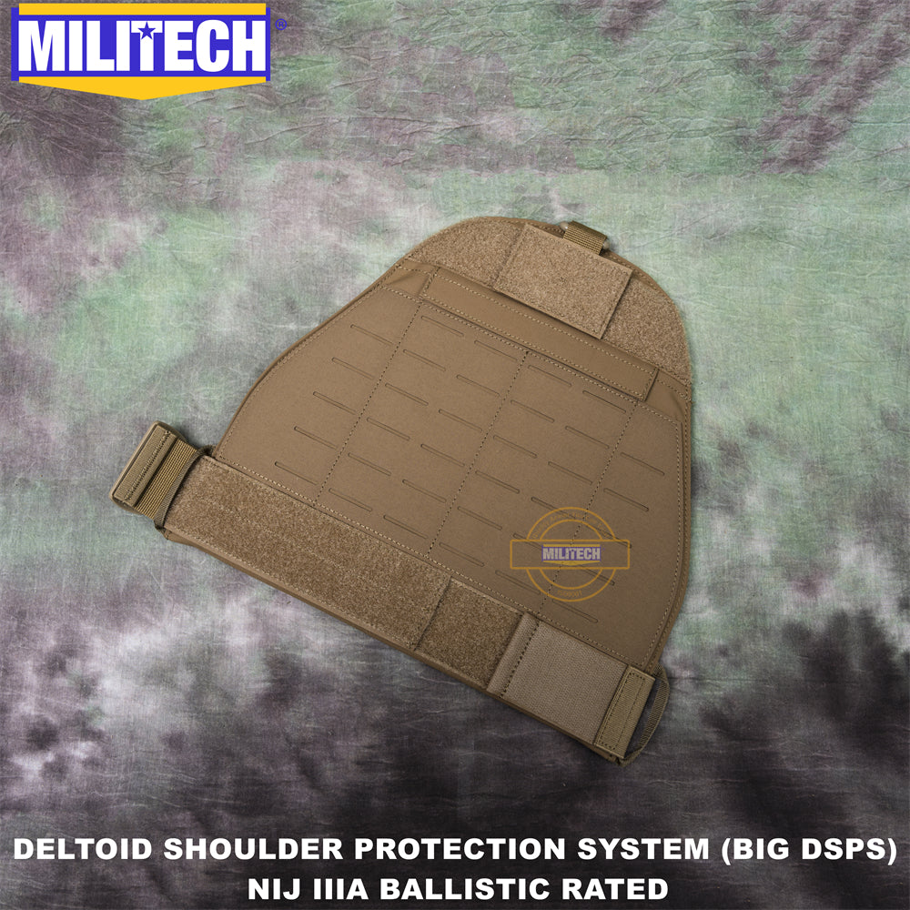 MILITECH® Shoulder Protectors With NIJ IIIA Soft Armor Inside For Plate Carriers