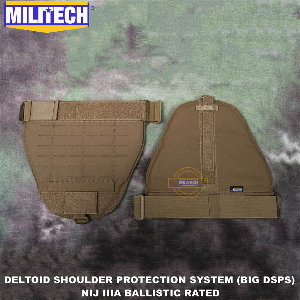 MILITECH® Shoulder Protectors With NIJ IIIA Soft Armor Inside For Plate Carriers
