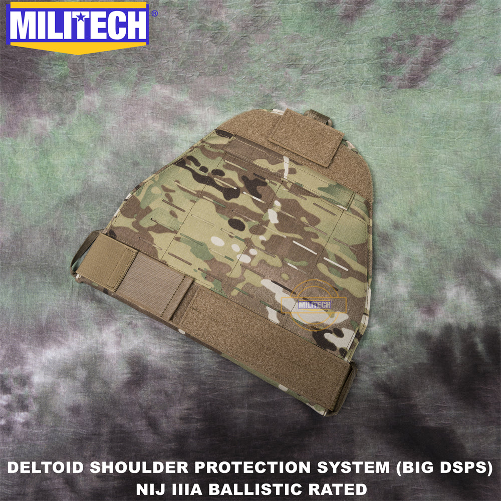 MILITECH® Shoulder Protectors With NIJ IIIA Soft Armor Inside For Plate Carriers