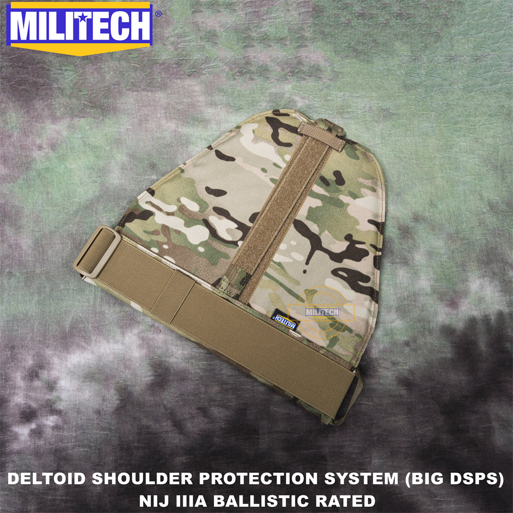 MILITECH® Shoulder Protectors With NIJ IIIA Soft Armor Inside For Plate Carriers