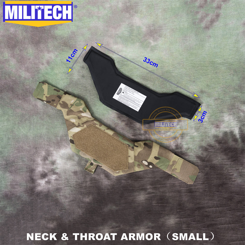 MILITECH® NIJ IIIA 0108.01 Modular Ballistic Neck and Throat Protector (Small)