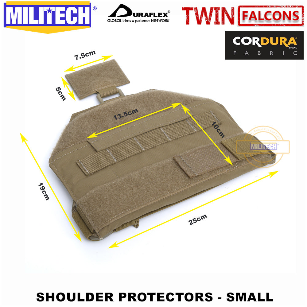 MILITECH® Shoulder Protectors With NIJ IIIA Soft Armor Inside For Plate Carriers