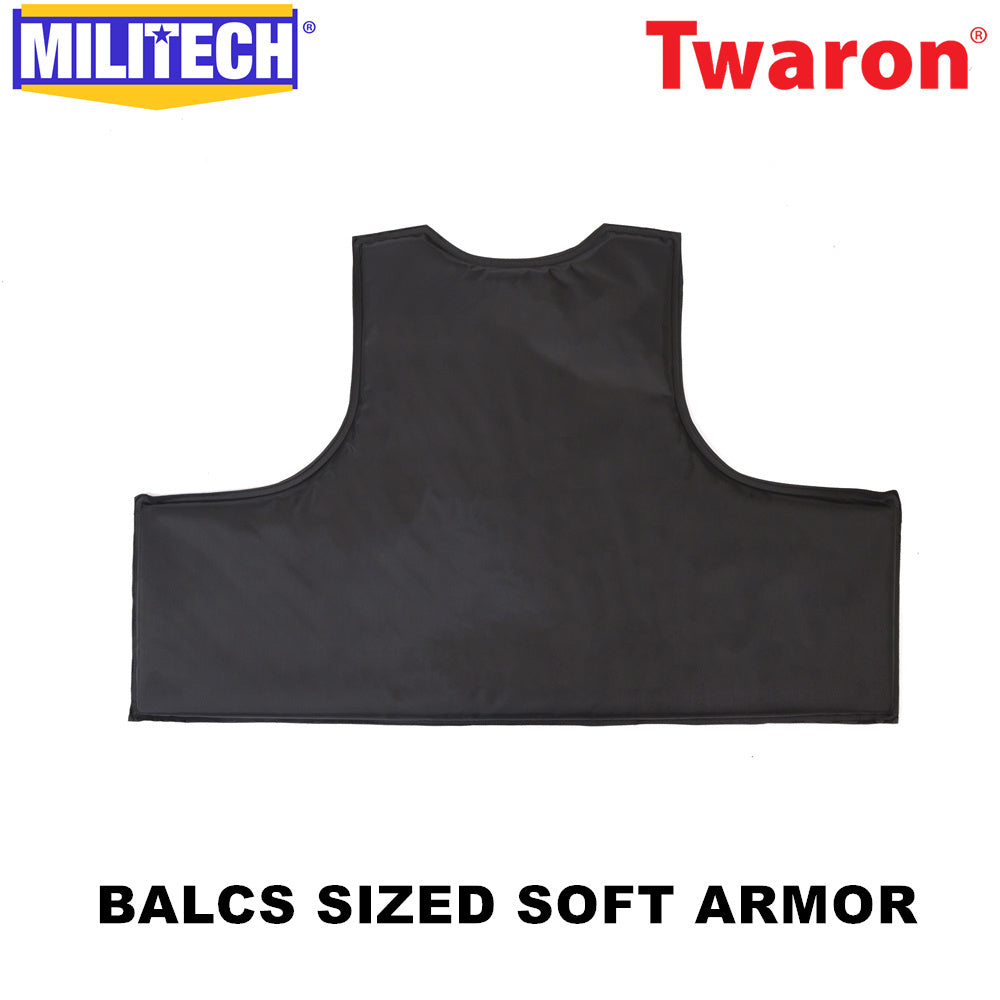 MILITECH® NIJ IIIA 0101.06 / HG2 0101.07 BALCS/CIRAS Sized Ballistic Soft Armor Pair Set