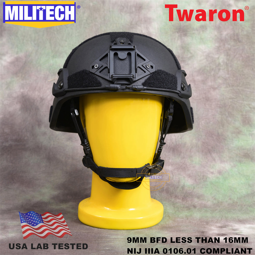 MILITECH® ACH MICH Tactical Full Cut NIJ IIIA Ballistic Helmet With Dial Liner
