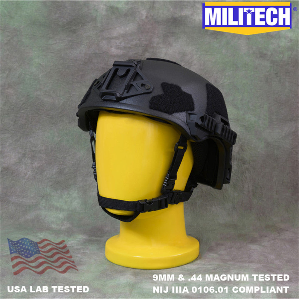 MILITECH® Wendy High Cut Tactical NIJ IIIA Ballistic Helmet With Dial Liner