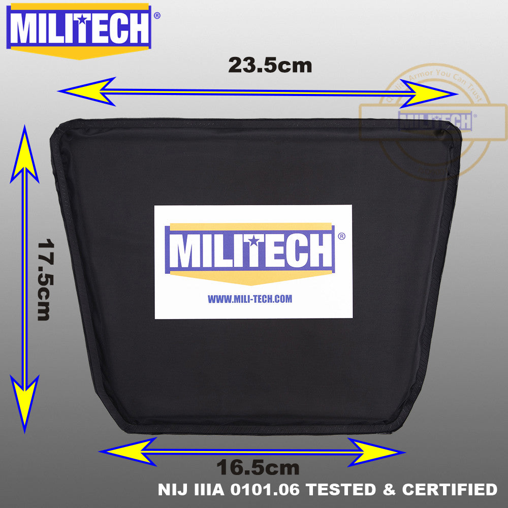 MILITECH® NIJ IIIA Ballistic Panel For Groin Protection