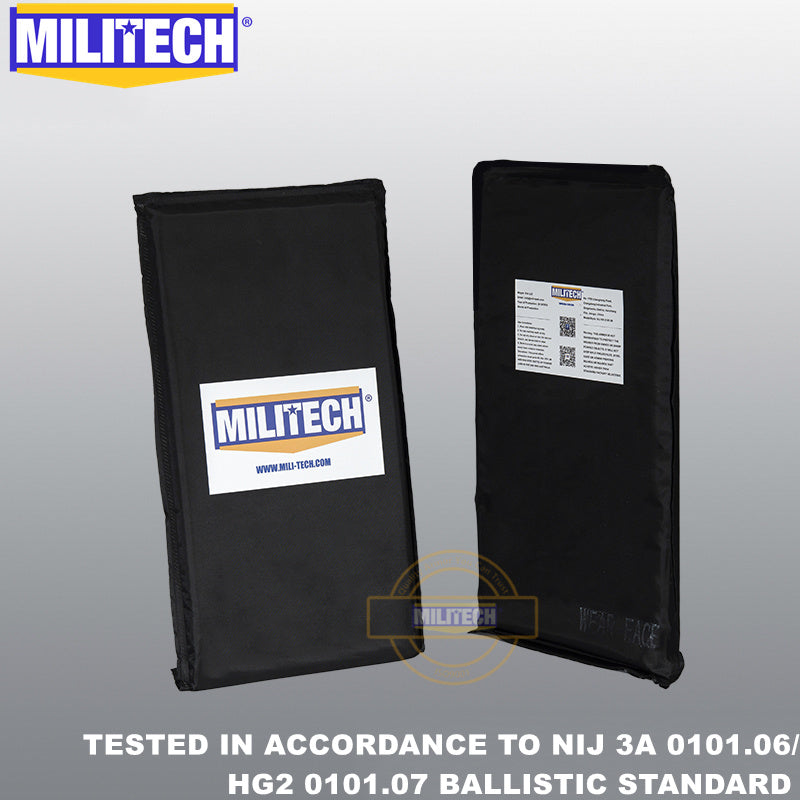 MILITECH® NIJ IIIA 0101.06 / HG2 0101.07 Ballistic Soft Armor Pair Set
