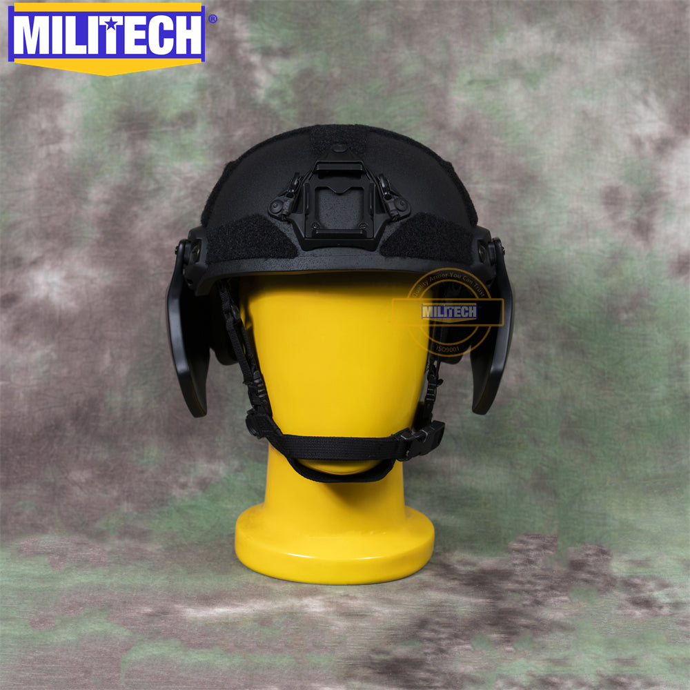 lazer anverz helmet ear cover MILITECH® NIJ IIIA 0108.01 Ballistic Ear Protector For FAST High Cut/SF Ballistic Helmets