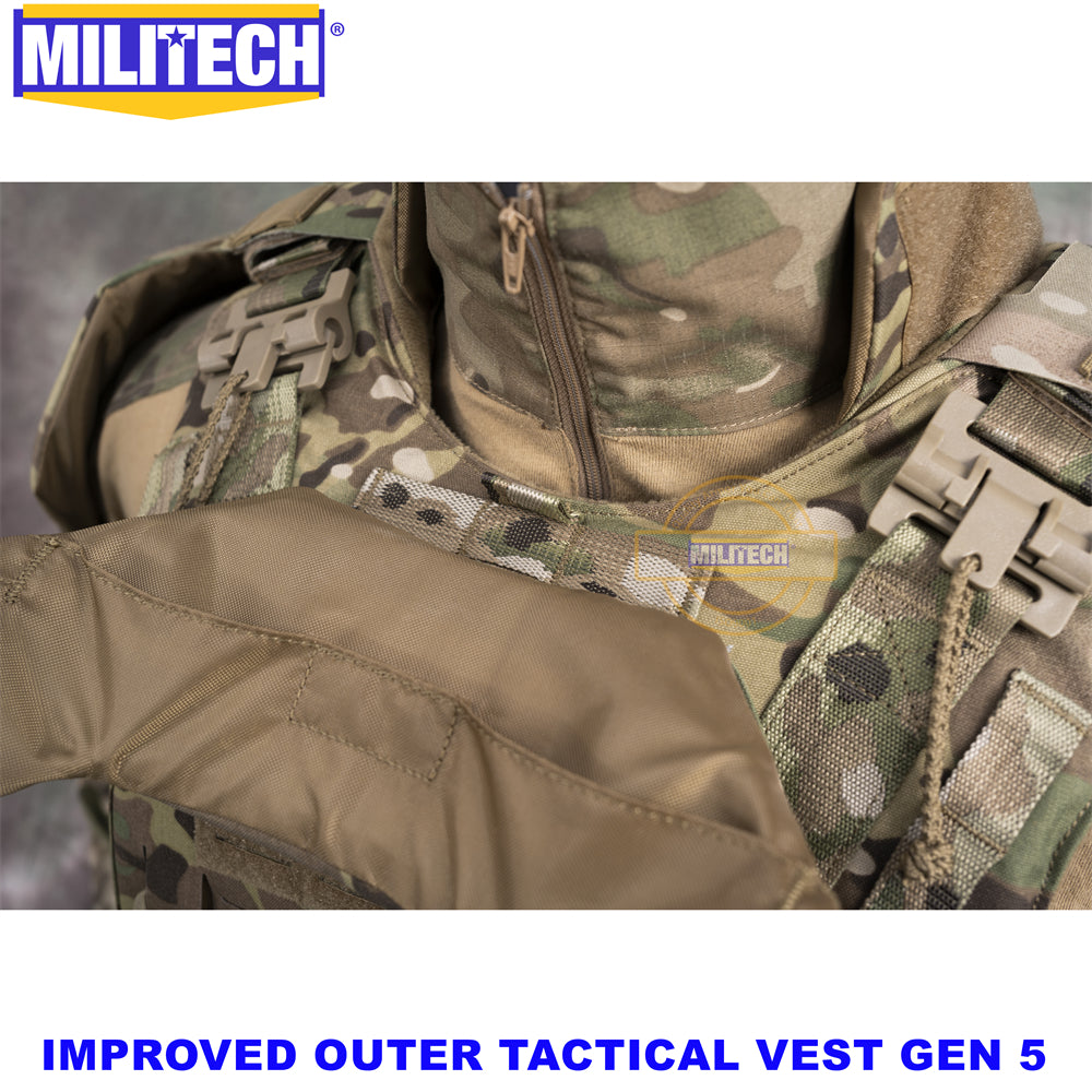 MILITECH® NIJ IIIA 0101.06 & NIJ 0101.07 HG2 Improved Outer Tactical Vest IOTV Gen5 Quick Release Full Body Armor Ballistic Vest