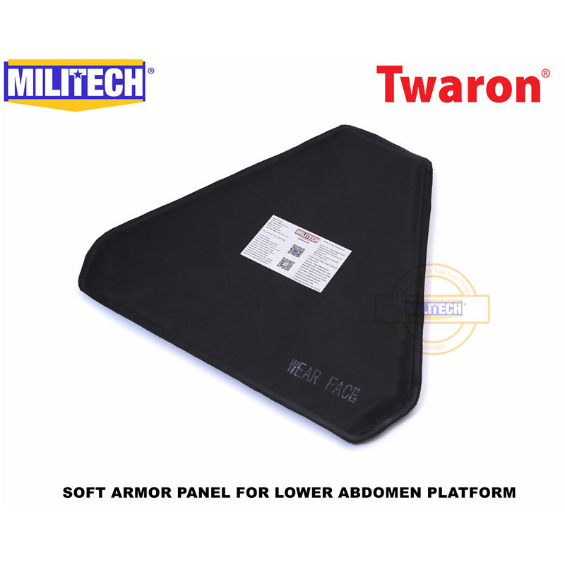 MILITECH® NIJ IIIA Ballistic Panel For Groin Protection