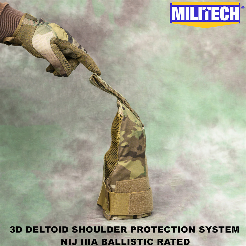 MILITECH® NIJ 3A IIIA 0108.01 3D Deltoid Ballistic Shoulder Armor