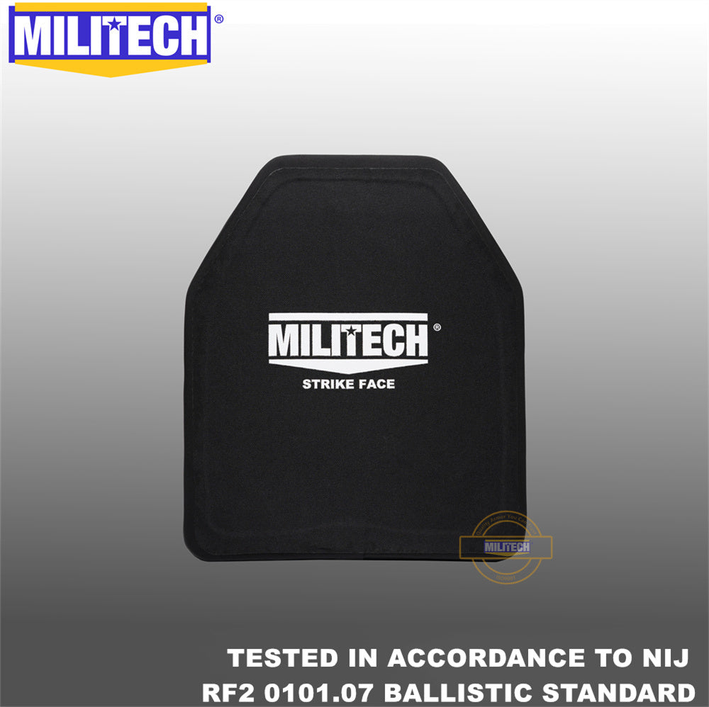 MILITECH® NIJ III++ 0101.06 / RF2 0101.07 Lightweight SIC Shooters Cut Multi Curve Ballistic Panels Pair Set