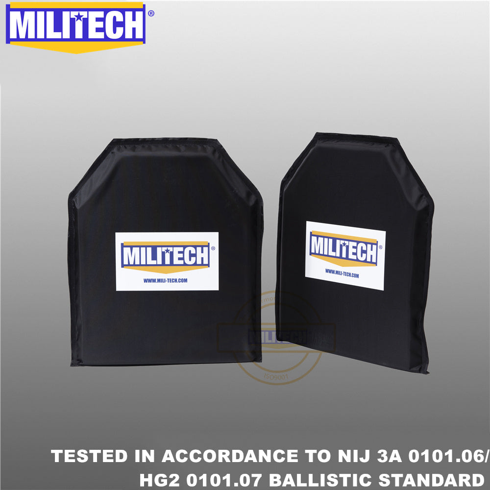 MILITECH® NIJ IIIA 0101.06 / HG2 0101.07 Ballistic Soft Armor Pair