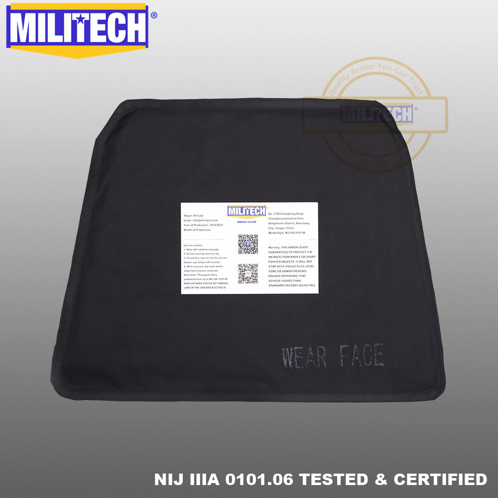 MILITECH® NIJ IIIA Ballistic Panel For Groin Protection