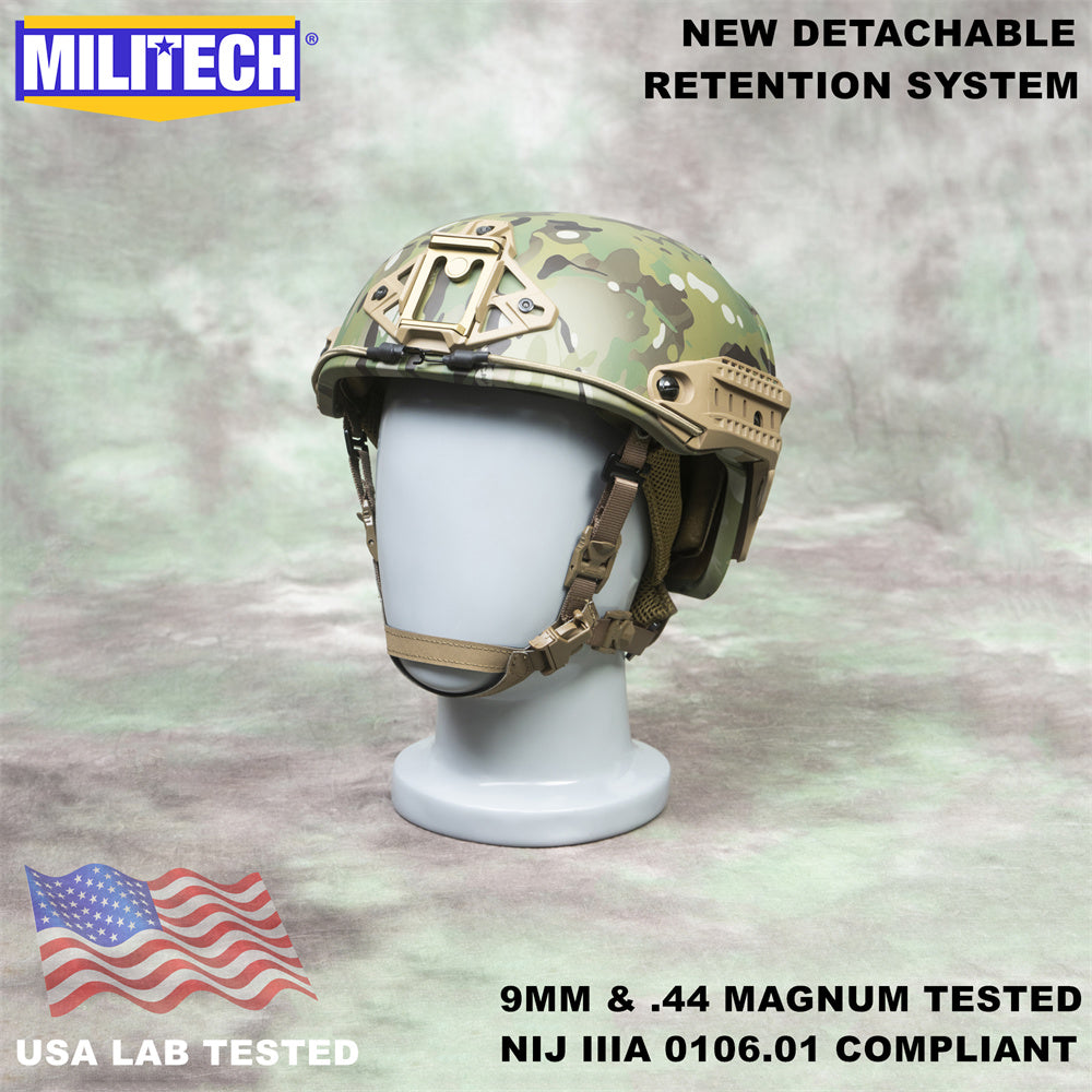 ballistic helmet as motorcycle helmet MILITECH® Air Vented High Cut NIJ IIIA Ballistic Helmet – MILITECH OFFICIAL STORE
