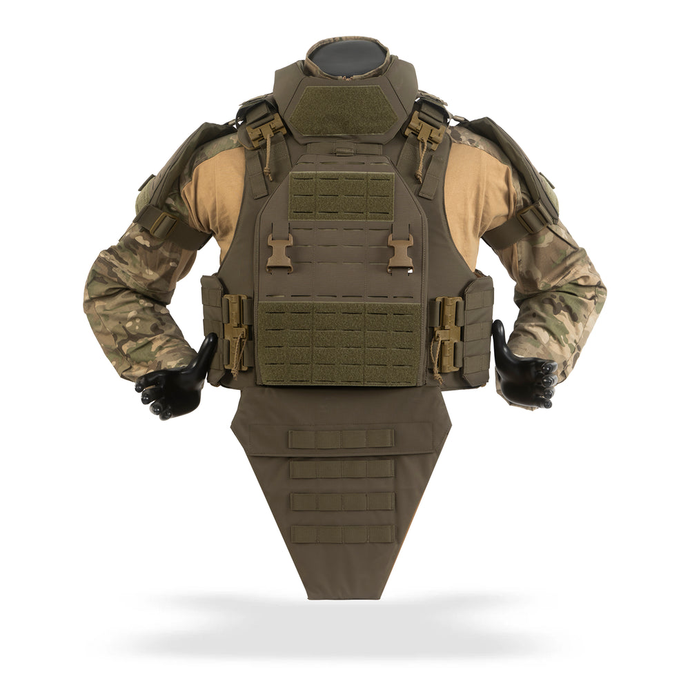 MILITECH® NIJ IIIA 0101.06 & NIJ 0101.07 HG2 Improved Outer Tactical Vest IOTV Gen5 Quick Release Full Body Armor Ballistic Vest