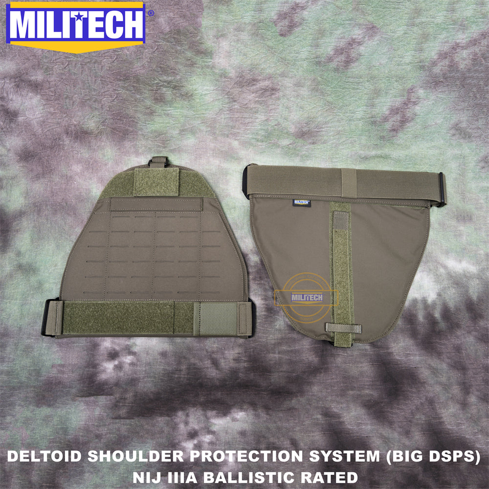 MILITECH® Shoulder Protectors With NIJ IIIA Soft Armor Inside For Plate Carriers