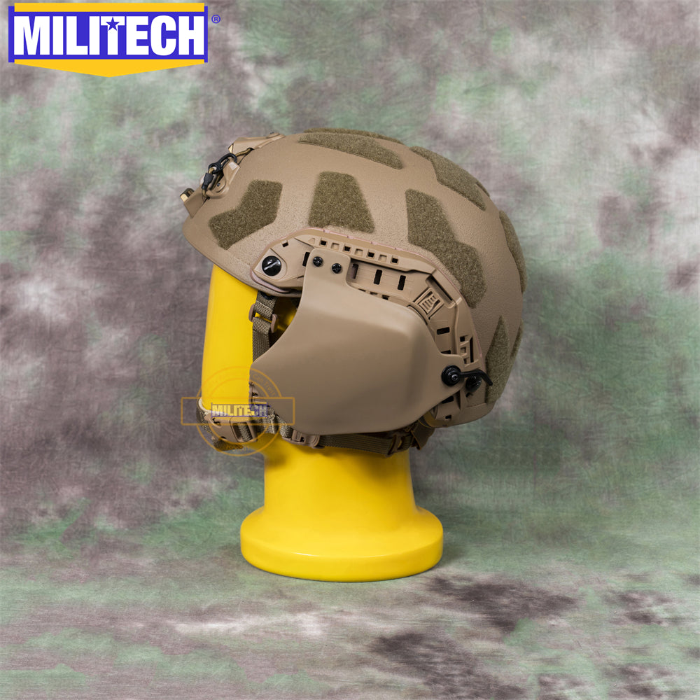 fast mt helmet protection MILITECH® NIJ IIIA 0108.01 Ballistic Ear Protector For FAST High Cut/SF Ballistic Helmets