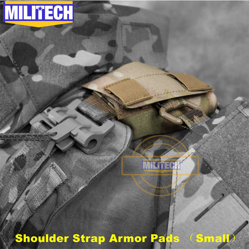 MILITECH® NIJ 3A IIIA 0108.01 Ballistic Shoulder Strap Armor Pads Small Set