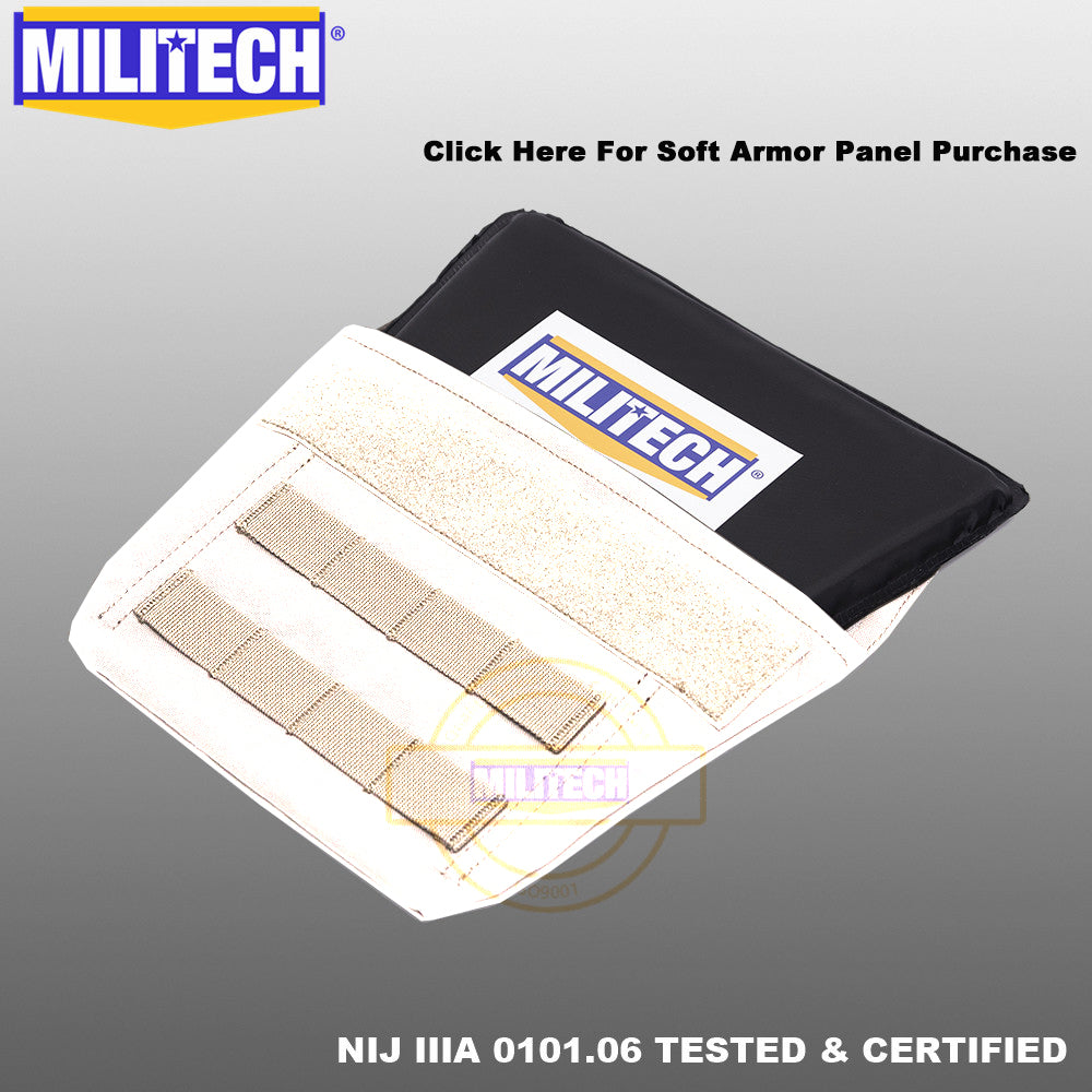 MILITECH® NIJ IIIA Ballistic Panel For Groin Protection