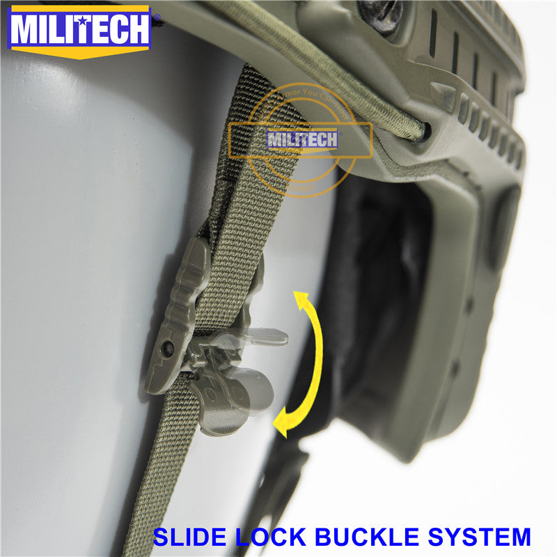 MILITECH® High Cut NIJ IIIA Ballistic Helmet With Advanced Impact Liner