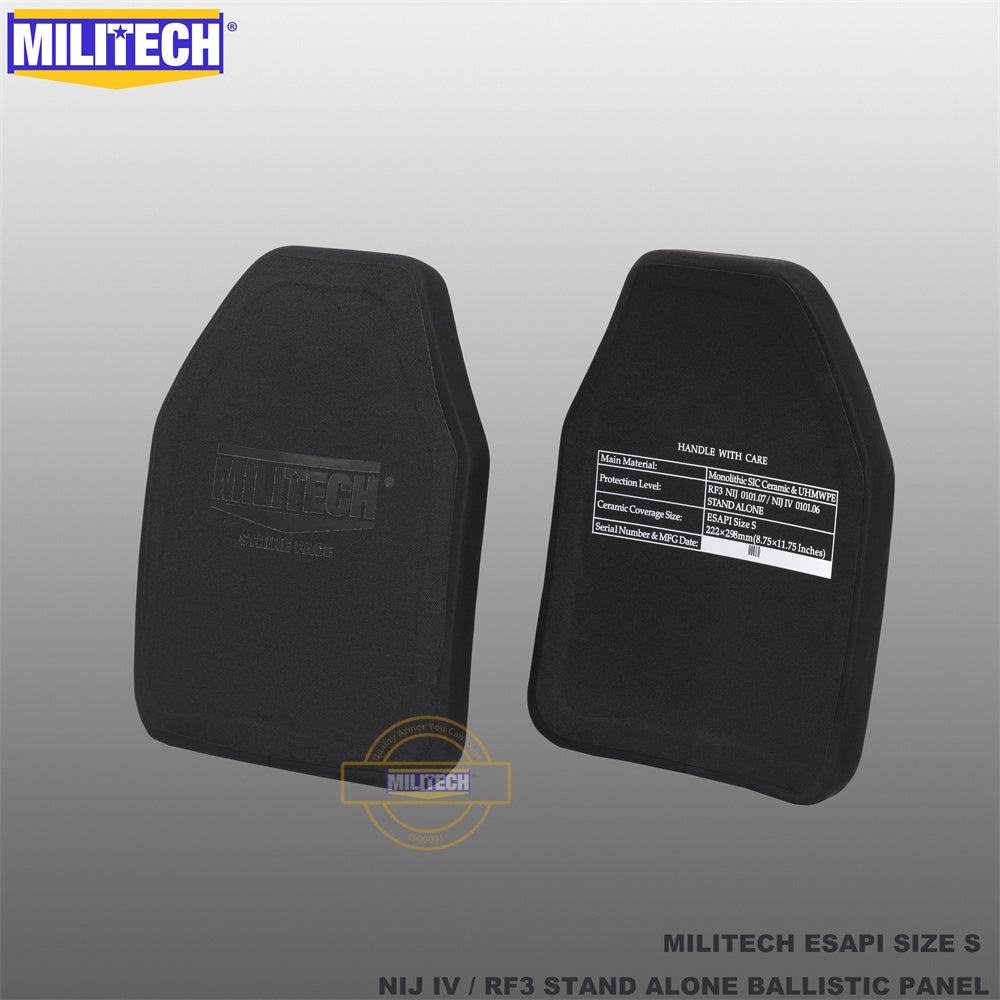 MILITECH® NIJ IV 0101.06 / RF3 0101.07 BLACK LABEL RANGE ESAPI
