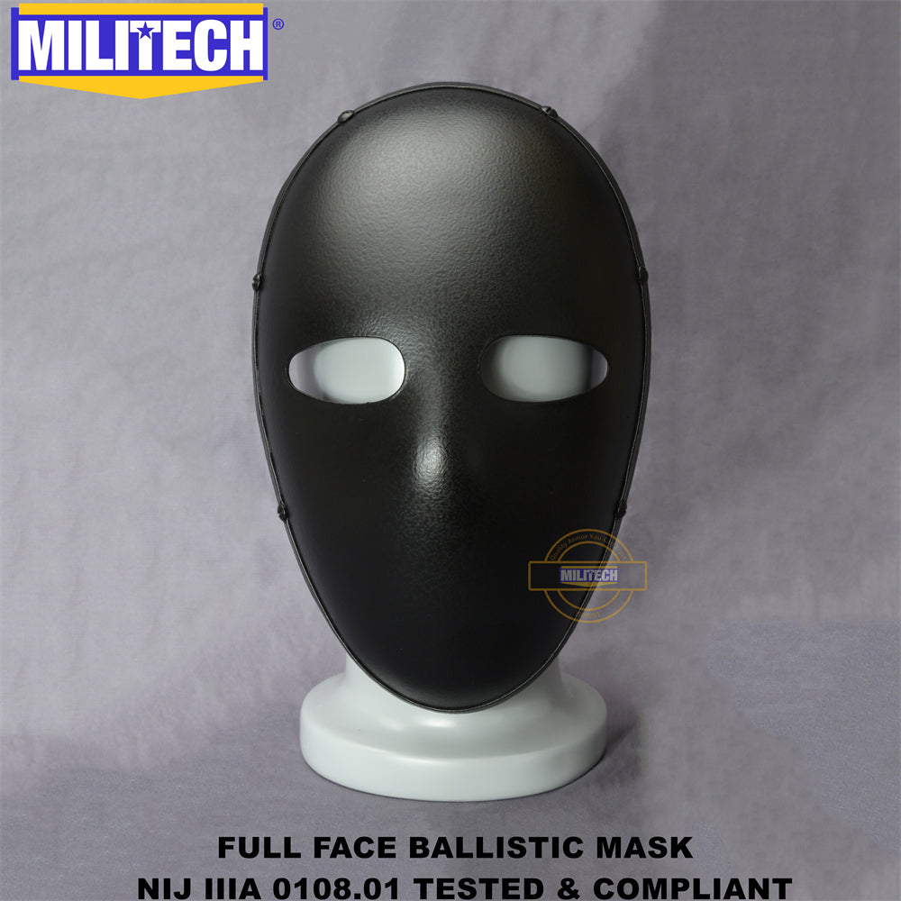 MILITECH® NIJ IIIA 0108.01 Rated Ballistic Half Face Full Face Mask