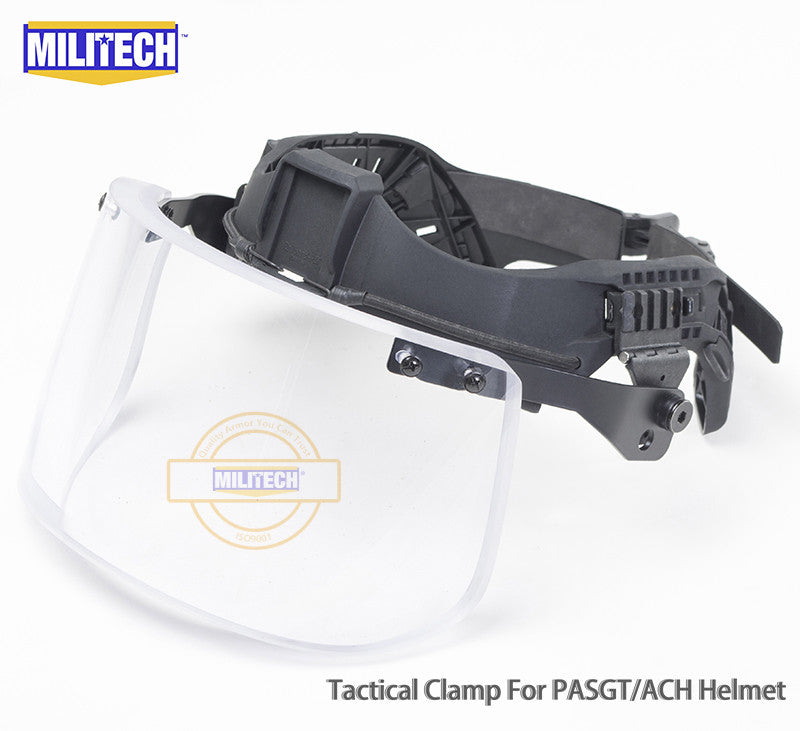 MILITECH® NIJ IIIA 0108.01 Rated Ballistic Visor Face Shield For