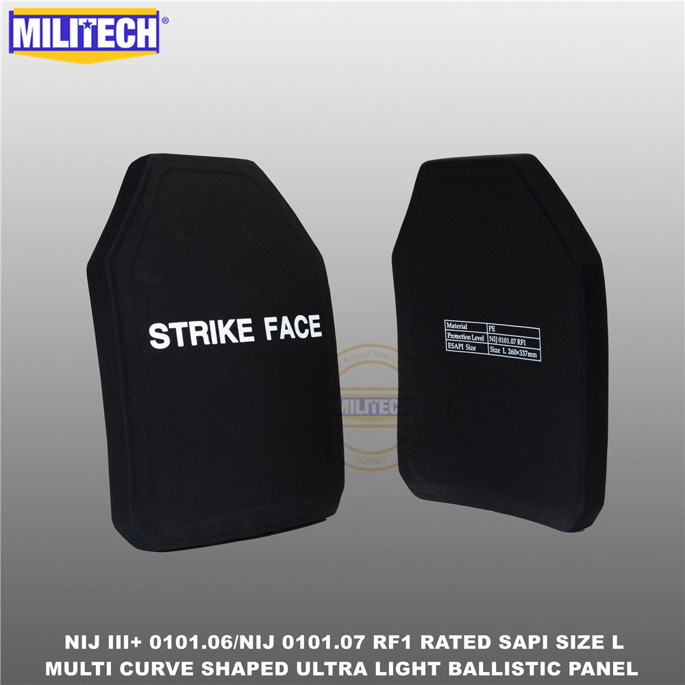 MILITECH® NIJ III+ 0101.06 / RF1 0101.07 Ultra Light Weight UHMWPE
