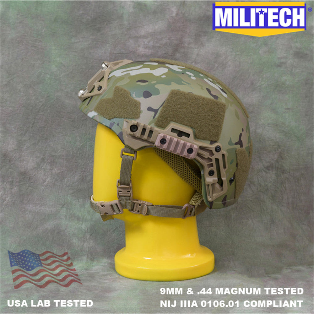 MILITECH® Wendy High Cut Tactical NIJ IIIA Ballistic Helmet With Dial Liner